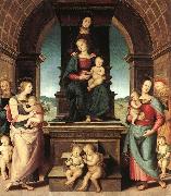 PERUGINO, Pietro The Family of the Madonna ugt Spain oil painting artist